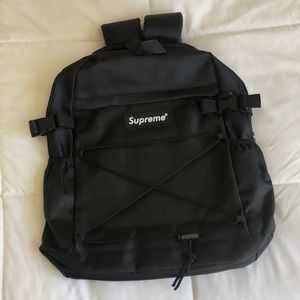 Black 2017 Supreme backpack